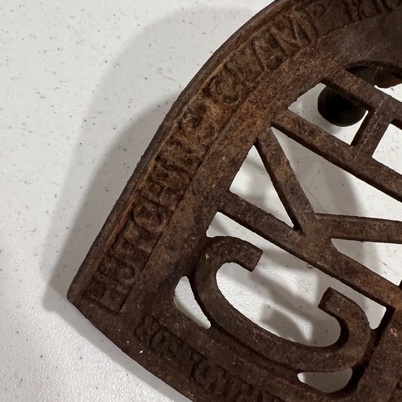 Antique Clamp Cast Iron Stand 1906 - Picture 2 of 7